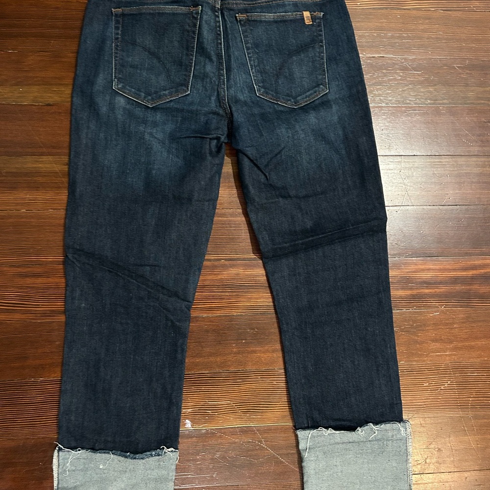 Joe's Jeans Women’s Deep Indigo Straight Jeans - Picture 3 of 5